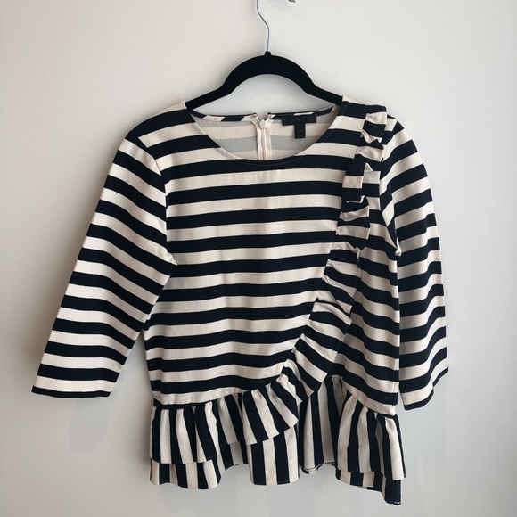 J.Crew Size Small Ruffle Top - Picture 3 of 6